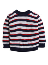Little Angels Little Angels Baby Wool Round Neck Full Sleeves Striped Pullover Sweater for Baby Boys Pullover Rainbow Snuggles, One Stitch Away Pullover
